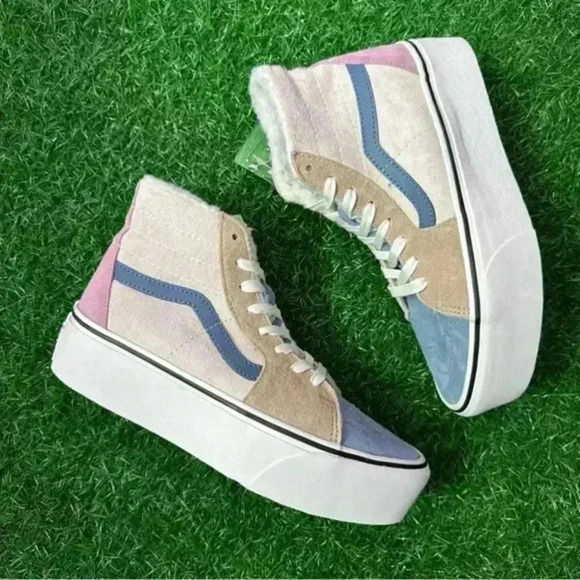 Vans Sk8 Hi Tapered Pastel Sherpa - Picture 5 of 9